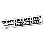 Don't Like My Ute Call Dilligaf Sticker Aussie Car Flag 4x4 Funny Ute #5344EN