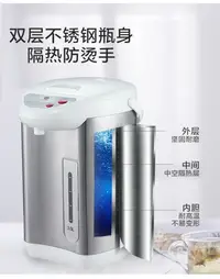 在飛比找樂天市場購物網優惠-110V伏電熱水瓶出國專用3L升電熱水瓶多功能氣壓式瓶外貿船