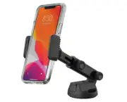 Scosche Mount Car Phone Holder Windshield Dashboard Adjustable Arm Black