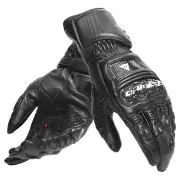 Dainese Druid 4 Leather Gloves - Black/Black/Charcoal-Gray - XS 201815959-79G-XS