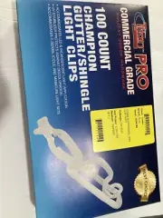 100-Pack Resin Composite Gutter/Shingle Clips