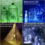 2 Set 16FT 50 LED Copper Wire String Fairy Light Valentines Day Decor Waterproof