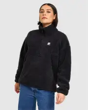 Women's Monika Qtr Zip - BLACK - BLACK