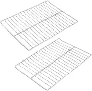 Allstare 2Pcs WB48T10095 Oven Rack Replacement Parts for GE Stove Oven Parts WB48K5019 Oven Shelf for GE Range Oven Parts 23 3/4" x 17 3/8" GE Hotpoint Oven Wire Rack 304 Stainless Steel Rack-Flat