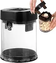 Garlic Mincer Tool,Garlic Chopper Slicer Vegetable Mincer with Container - Kitchen Gadget, Detachable, Multifunctional Slicing Tool for Various Ingredients
