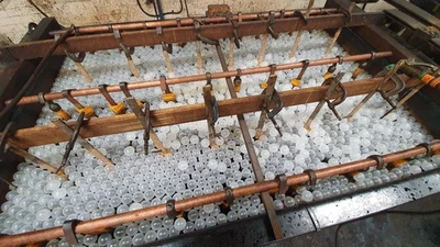 70mm Euro-Matic PP Hollow Surface Cover Balls 250pcs Cut Heat Loss/Energy Waste
