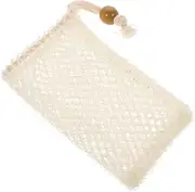 ELAYARD Soap Bath Bag Pool Sack Wrapper Soap Net Soap Bar Exfoliating Soap Dispenser Saver Bar Soap Clear Sponges Dispensers Vacuum Refill Inside Mesh Bag Soap Storage Pouch Nylon