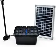 PROTEGE 20W Solar Fountain Pump with Biochemical balls and Eco Filter Box Solar Powered Water Pump