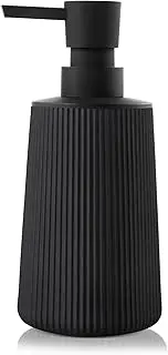 Richenda Matte Black Soap Dispenser for Bathroom and Kitchen, Modern Farmhouse Style Hand Soap Dispenser and Dish Soap Dispenser with Rust Proof Pump,250ml, Black