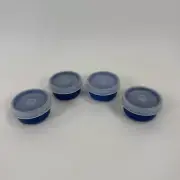 Tupperware Smidgets Tiny Treasure Mini Bowls Set of 4 Blue