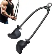 LAT Pulldown Triceps Rope Handle Cable Machine Attachments Home Gym Ergonomic
