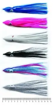 10 x 15cm Soft Octopus Squid Skirt Trolling Jig Lure 6 Colours , Fishing Tackle