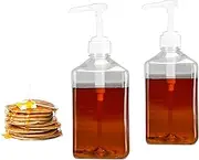 ZNZNANG 2PCS 1600ml Syrup Pump Dispenser - Sauce Pump Dispenser - Honey Pump Dispenser Bottle Scale - Suitable for Most Liquid use at Home