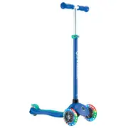 Globber PRIMO PLUS with Lights - Navy Blue/ Emerald Green