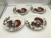Providence Ceramic 8in Fall Turkey Side Plate Set of 4 CC02B52018