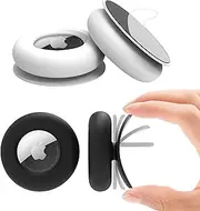 Airtag Sticker Mount with 3M Adhesive Sticker, Airtag Tracker Hidden Shockproof Protective Silicone Case for Luggage Laptop Car Bike Wallet TV Remote Drone Camera Golf Rangefinder (4 Pack)