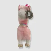 $82 FAO Schwarz Pink Llama Alpaca Plush Stuffed Animal Toy 20 in