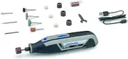 Dremel Lite 7760 Battery Multifunctional Tool 3.6 V, Set of 15 Accessories, Variable Rotation 8,000-25,000 rpm - for Carving, Engraving, Grinding, Sharpening, Cleaning, Polishing, Emerying