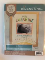 Dimensions Cathy Heck Studio HELLO SUNSHINE Embroidery Cross Stitch Kit - NIB