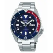Seiko Automatic Red, Blue & Silver Watch SRPD53K Stainless Steel Auto 4954628232342