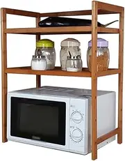 ZRL77y Microwave Oven Shelf Desk Surface Multi-Layer Storage Rack 2 Floors Kitchen Oven Rice Cooker Double Seasoning Storage Rack (Size : 60cm)