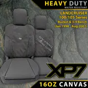 Toyota Landcruiser 100/105 Series - Standard - XP7 Heavy-Duty Canvas 2x Front Seat Covers (Made To Order)