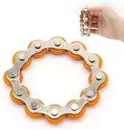 Ryvera Fidget Toys Bicycle Chains, Anti-Stress Toy, Anti-Stress Toy, Toy Bicycle Sprocket Decompression Toy, Stress Relief Chain Toy for Adults and Children