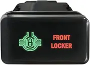 12V 3A ON-OFF Horizontal Push Switch 830SGR Laser etched FRONT LOCKER dual LEDs in GREEN RED For Toyota Hilux LandCruiser 70 100 Kluger Prado 120 HiAce FJ Cruiser and more