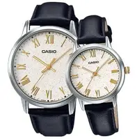 在飛比找森森購物網優惠-【CASIO 卡西歐】送禮首選 甜蜜浪漫情人對錶 指針錶 皮