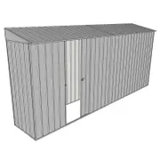 Build-a-Shed 0.8 x 4.5 x 2m Skillion Single Sliding Side Door Shed - Zinc