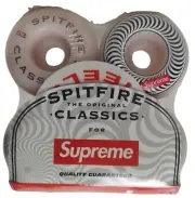 Supreme x Spitfire Skateboard Wheels Classics Set of 4 Pink 53mm Rare New Sealed