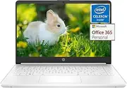 HP Stream 14 inch Laptop for Student and Business, Intel Quad-Core Processor, 16GB RAM, 320GB Storage (64GB eMMC + 256GB Card), 1-Year Office 365, Webcam, 12H Long Battery Life, Wi-Fi, Win11 H in S