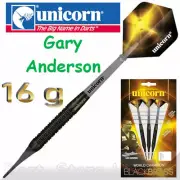 23661 Gary Anderson Unicorn Soft Darts " Black Brass ", 16 G