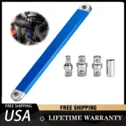 15" Offset Extension Wrench Set Impact Extender Adapter Ratchet Spanner Wrench-