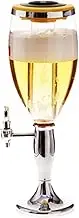 Beverage Containers ABS Beer Tower with Spout, Commercial Drink Tower with LED Lights and Icicles, Beverage Dispenser for Bar Party KTV Gift