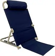 Adjustable Bed Back Rest Adjustable Bed Backrest Elderly Care Backrest Frame 7-Gears Adjustable Sit-Up Bed with Oxford Cloth Spray Steel Pipe for Bed Floor Beach