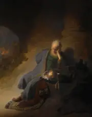 Rembrandt - Jeremiah Lamenting Giclee Fine Art Print on Canvas Printing 36"
