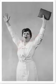 Evangelist Aimee Semple McPherson Candid Silver Halide Photo