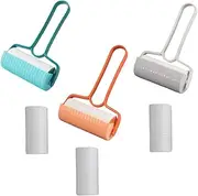 BESPORTBLE 3 Sets Sticker Rollers Pets Hair Sticky Roller Hair Removal Roller Creative Hair Cleaning Roller Clothes Hair Remover Hair Removing Tool Pet Hair Lint Remover Pp