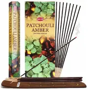 HEM Hexa Patchouli Amber Incense Scents Meditation Aroma Fragrance 120 Sticks