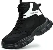 [Dajingkj] Steel Toe Shoes for Women Lightweight Water Resistant Work Boots Breathable Non-Slip Safety Sneakers Anti-Smashing and Anti-Puncture Fashion Hiking Shoes