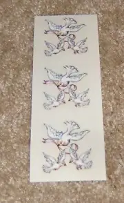 PSX Sticker Designs Sticker Strip ~ Ribbon Doves