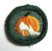 RARE 1954 Girl Scout GOOD GROOMING BADGE Slipper Pumpkin Patch WEST COAST CUT