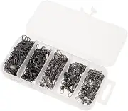 Toddmomy Portable Fishing Rolling Bearing Swivels Fishing Tackle Connectors B-Type Pin Connectors for Rods