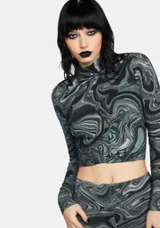 [Black Friday] Swamp Print Top
