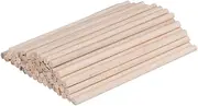 LALAFINA DIY Craft Accessory 50pcs Wooden Round Rods Safe for Building Models Decor