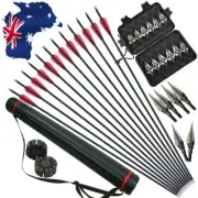 Carbon Arrows Shoting Archery Broadheads Target Arrows Recurve Compound Bow Hunt