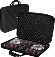 LVKAYCE Hard Case Compatible with Pioneer DJ Controller DDJ-FLX4/DDJ-400/DDJ-SB2/DDJ-200/DDJ-SB3/DDJ-RB Protective Carrying Storage Bag,Black(S-20.8 x 14.5 x 3.5 Inch)
