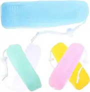 LIFKOME 5Pcs Soap Pouch Multi Colored Scrubbing Net for Handmade Soap for Lathering and Exfoliating Skin Quick Drying Easy to Use for Bath Shower