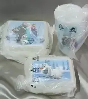DISNEY: "FROZEN" Tupperware Sandwich Keeper, Snack Box Flip Top Tumbler Set